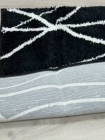 Tititex Luxury Black Curve Line Bathroom Rug - Image 4