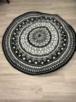 Cekene Round Outdoor Rugs Waterproof