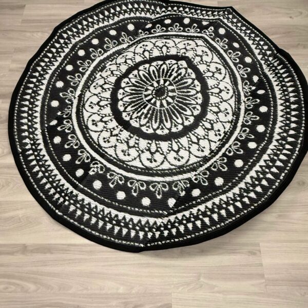 Cekene Round Outdoor Rugs Waterproof