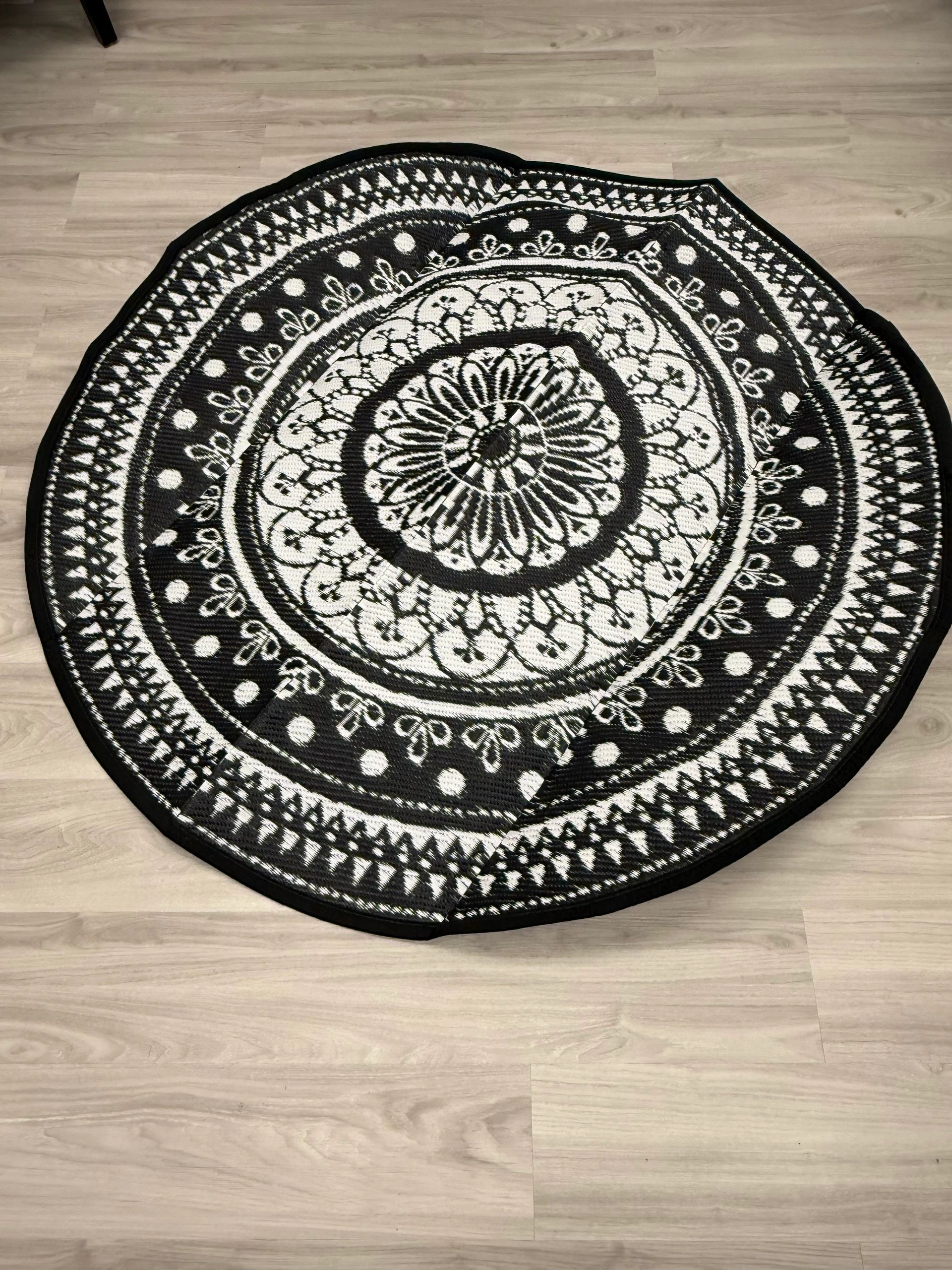 IMG_0207.jpg Cekene Round Outdoor Rugs Waterproof - Image 1