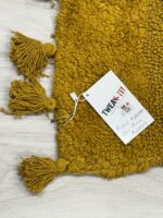 Boho Bathroom Rugs with Tassels Hand Woven Cotton - Image 2