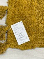 Boho Bathroom Rugs with Tassels Hand Woven Cotton - Image 3