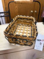 CUTE BASKET WITH HEART WEAVING AROUND OUTSIDE - Image 2