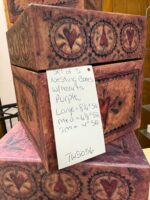 SET OF 3 NESTING BOXES - PURPLE WITH HEARTS - Image 4