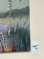 CANVAS WALL ART LIGHTHOUSE WITH SEAGULLS/WATER - Image 3