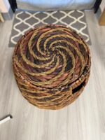 ROUND WICKER TABLE WITH HANDLES - Image 2