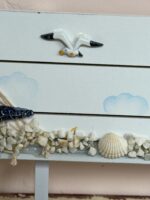 Nautical Beach Theme Wood wall rack with 3 hooks - Image 3