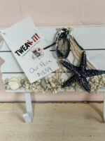 Nautical Beach Theme Wood wall rack with 3 hooks - Image 5