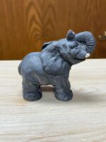 DON JAMES SIGNED ELEPHANT MINI FIGURINE