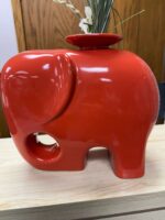 RED ELEPHANT PLANTER