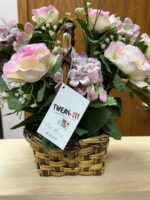 SILK FLOWERS/BASKET - Image 3
