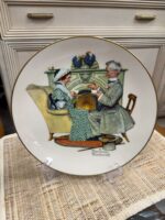 NORMAN ROCKWELL - LIMITED EDITION 1973 - FOUR SEASONS SERIES - WINTER - GAILY SHARING VINTAGE TIMES
