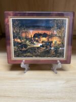 TERRY REDLIN PORCELAIN PRINTS - HOMETOWN MEMORIES SERIES - SECOND ISSUE - MORNING WARM UP