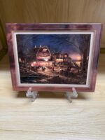 TERRY REDLIN PORCELAIN PRINTS - HOMETOWN MEMORIES SERIES - FIRST ISSUE - HARVEST MOON BALL