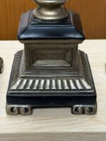 SET OF 3 CANDLE HOLDERS/BROWNS/BRONZE - Image 3