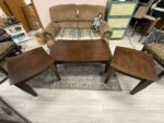 USED 3 PIECE SET - 1 COFFEE TABLE - 2 END TABLES