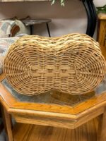 15" PEANUT SHAPED BASKET - STURDY WITH LIGHT AND NATURAL COLORS - Image 2