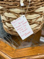 15" PEANUT SHAPED BASKET - STURDY WITH LIGHT AND NATURAL COLORS - Image 5