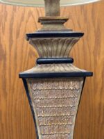 SINGLE LAMP - BLACK/CREAM TEXTURED - 34" H - Image 6