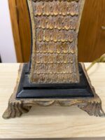 SINGLE LAMP - BLACK/CREAM TEXTURED - 34" H - Image 5