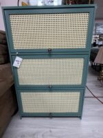 3 TIER GREEN SHELF /SHOE RACK MESH
