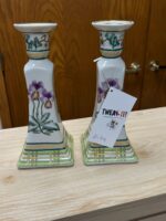 PAIR OF GRECIAN CANDLESTICK HOLDERS - Image 2