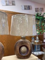 PAIR OF ASHLEY JAYLIAH SNAIL SHAPED TABLE LAMPS - Image 4