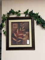 LEAF COLOR PRINT WITH BRONZE FRAME