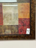 30" SQUARED PICTURE - LEAVES - FALL COLORS - BRONZE FRAME - Image 3