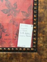 30" SQUARED PICTURE - LEAVES - FALL COLORS - BRONZE FRAME - Image 4