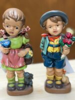 SET OF VINTAGE MOM FIGURINE RABBIT DUCK/GIRL/BOY DUTCH DANISH - Image 2