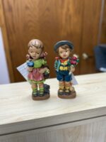 SET OF VINTAGE MOM FIGURINE RABBIT DUCK/GIRL/BOY DUTCH DANISH