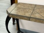 BROWN/TAN/BLACK LARGE ENTRY WAY TABLE - PORCELAIN TILE SYTLE TOP - Image 3