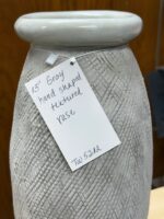 13" H GREY HAND SHAPED -TEXTURED VASE - Image 4