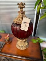 16"H X 8"W RED/GOLD DECORATION - Image 2