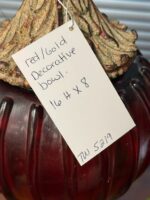 16"H X 8"W RED/GOLD DECORATION - Image 5