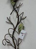 46"H IRON GRAPEVINE WINE BOTTLE WALL HOLDER - 4 BOTTLES W/2 FEMALE CORK STOPS - Image 6