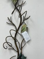 46"H IRON GRAPEVINE WINE BOTTLE WALL HOLDER - 4 BOTTLES W/2 FEMALE CORK STOPS - Image 7