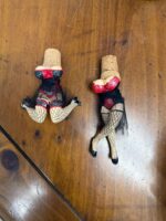 46"H IRON GRAPEVINE WINE BOTTLE WALL HOLDER - 4 BOTTLES W/2 FEMALE CORK STOPS - Image 3