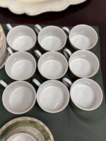 AMERICAN ATELIER BOUQUET GARNI CUP/SAUCER -GREEN/TAN VINES - Image 9