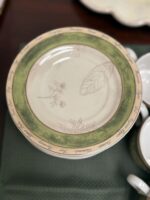 AMERICAN ATELIER BOUQUET GARNI CUP/SAUCER -GREEN/TAN VINES - Image 5