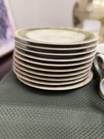 AMERICAN ATELIER BOUQUET GARNI CUP/SAUCER -GREEN/TAN VINES - Image 7