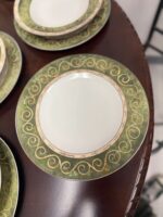 AMERICAN ATELIER BOUQUET GARNI 10 3/4" DINNER PLATE - I HAVE 7; 1 OF THE 7 HAS CHIP SEE PICS