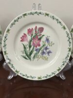 THOMSON POTTERY FLORAL GARDEN CHINA -7.5" SALAD/DESERT PLATE - SET OF 4