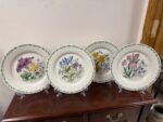 THOMSON POTTERY FLORAL GARDEN CHINA -10.5" DINNER PLATE - SET OF 4