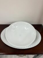 REMINGTON FINE CHINA 14" SERVING TRAY AND 9" BOWL SET