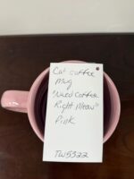 COFFEE MUG "NEED COFFEE RIGHT MEOW" - CAT THEME - PINK - Image 5