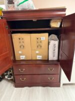 USED CHERRY WOOD ARMOIR (SHPPING NOT AVAILABLE) - Image 2