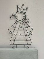 PRINCESS WIRE WALL ART - JEWELRY HOLDER - 19"H X 11" W