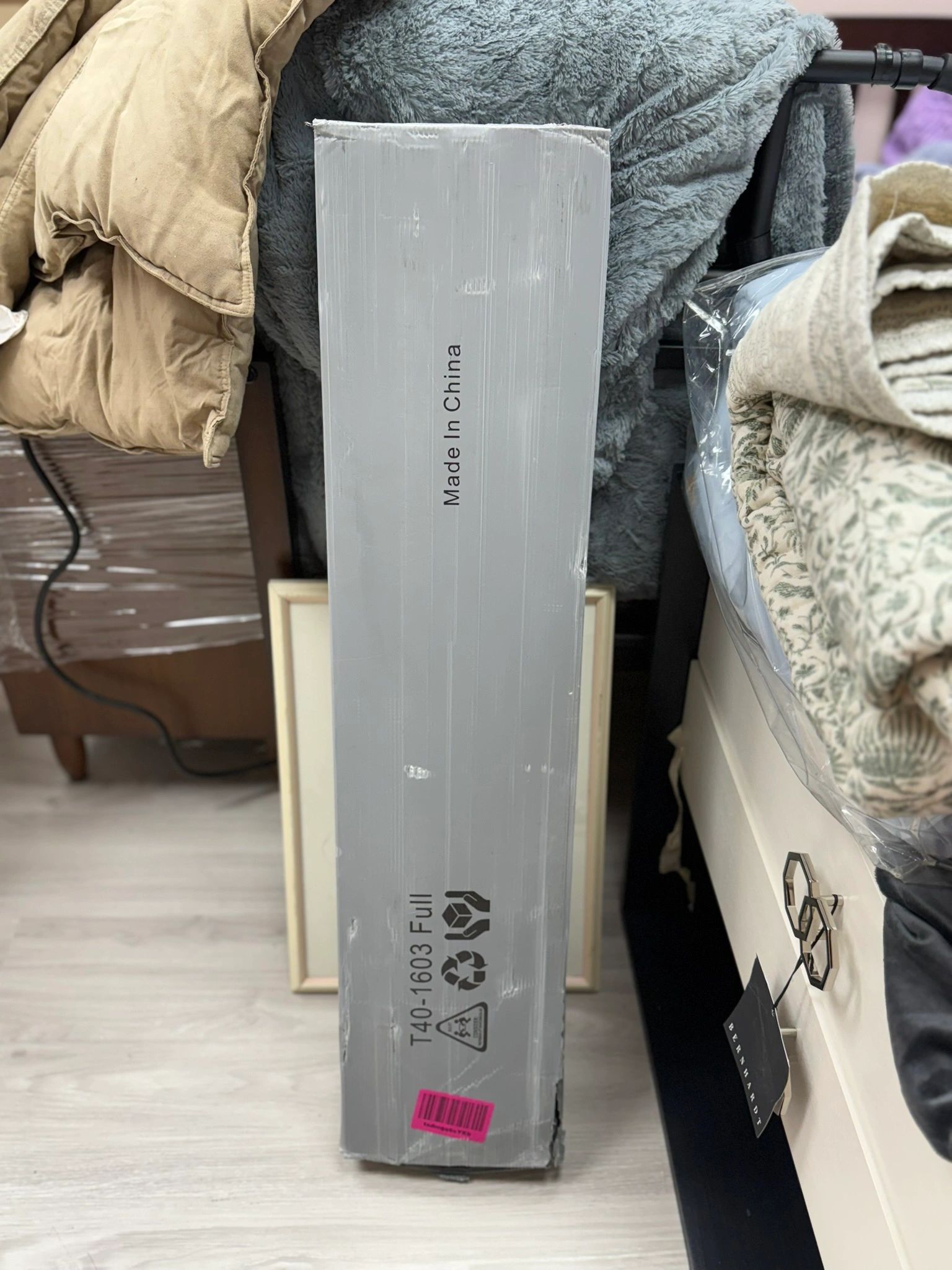 IMG_2587.jpeg YUSENHEEI Full Size Bed Frame 16 Inches High Metal Platform Bedframe with Slat Strips - Image 1